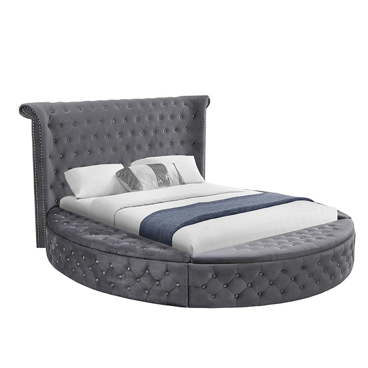 King Size Bed Frame With Storage Drawers - Upholstered King Queen Size Bed Frame
