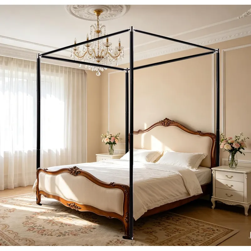Stainless Steel Canopy Bed Fra - Canopy Bed Frame Metal Queen 评论和价格