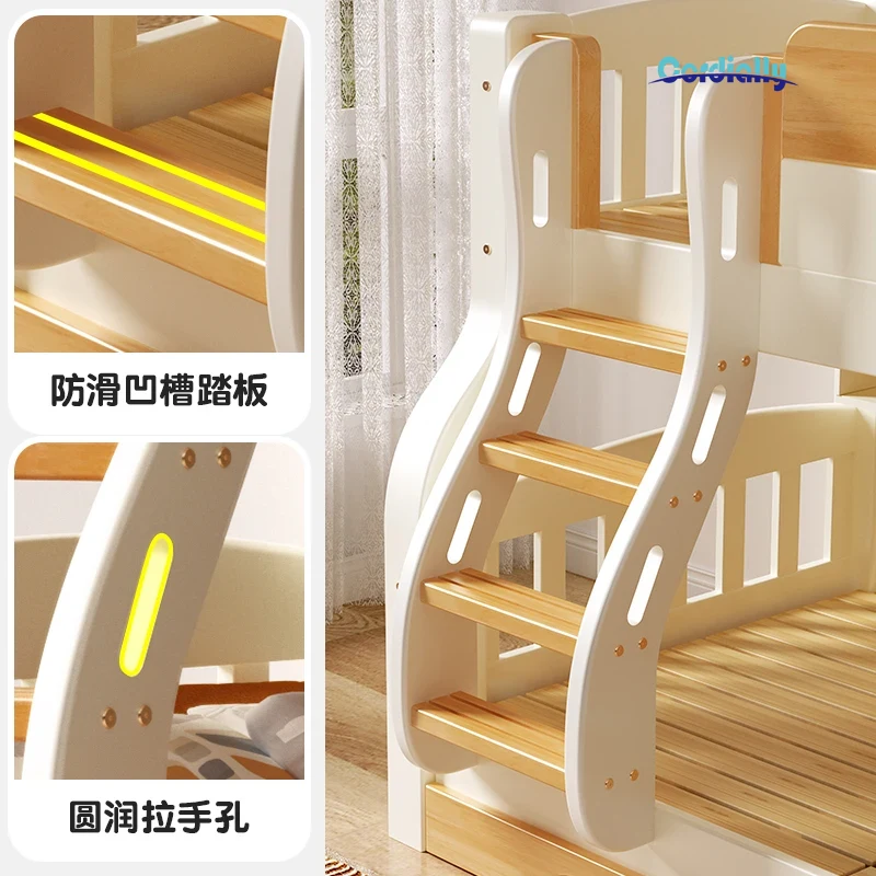Loft Double Bed With Stairs Fr - King Size Bed Frame With Storage Drawers 评论和价格