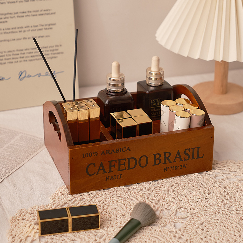 Zakka retro wooden portable si - Storage 评论和价格