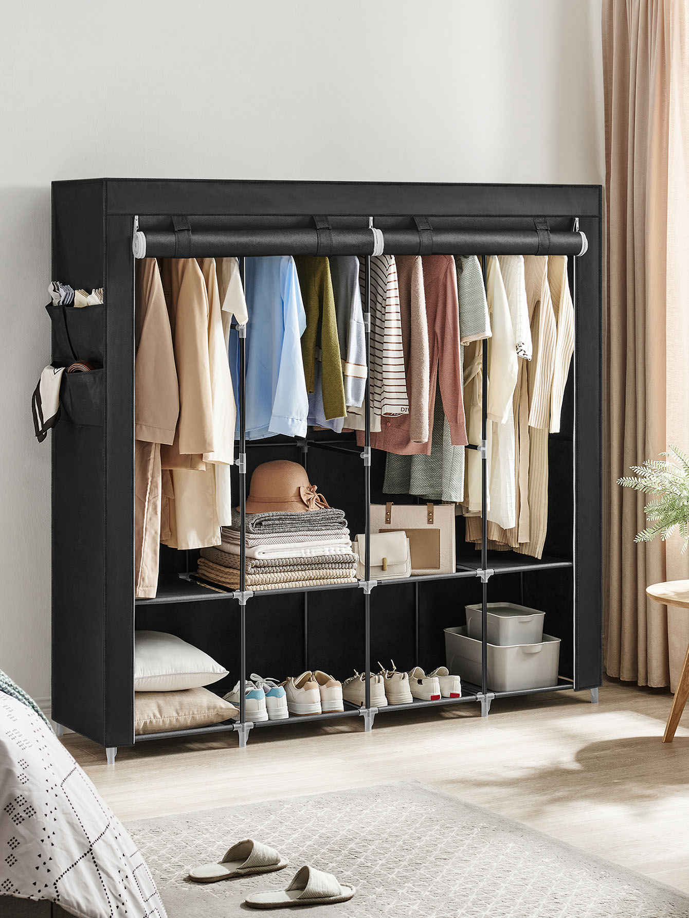 Portable Closet, Wardrobe Clos - Wardrobe Closet Portable Fabric Cover 评论和价格