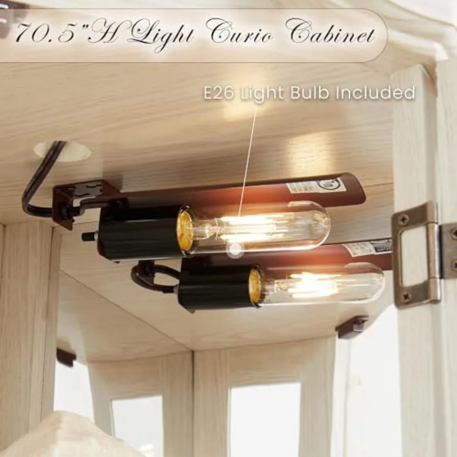 Corner curio cabinet for bar a - Storage 评论和价格
