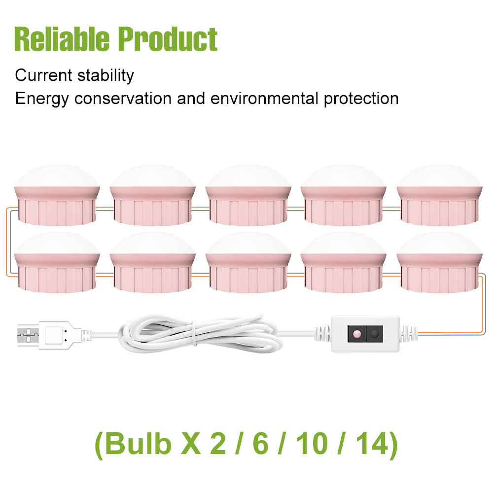 LED Makeup Mirror Light Bulb 5 - Dressing Table Vanity With Lighted Mirror 评论和价格