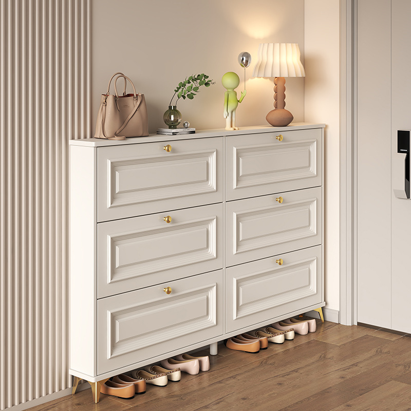 French Entryway Shoe Cabinet - - Shoe Rack Cabinet Narrow Entryway 评论和价格