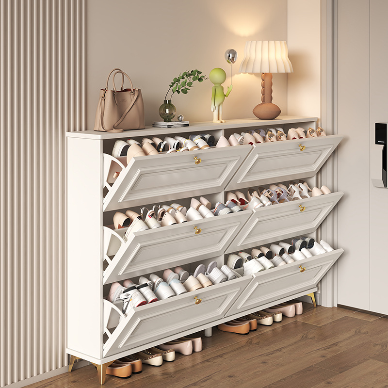 French Entryway Shoe Cabinet - - Shoe Rack Cabinet Narrow Entryway 评论和价格