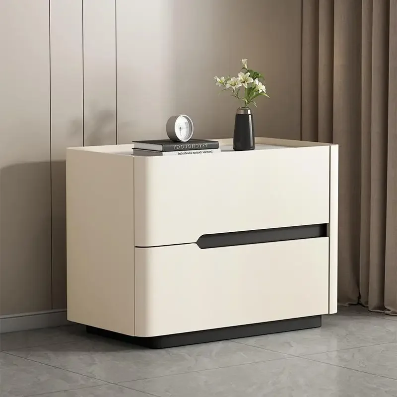 Nordic Modern Night Table Stor - Solid Wood Nightstand 2 Drawers 评论和价格