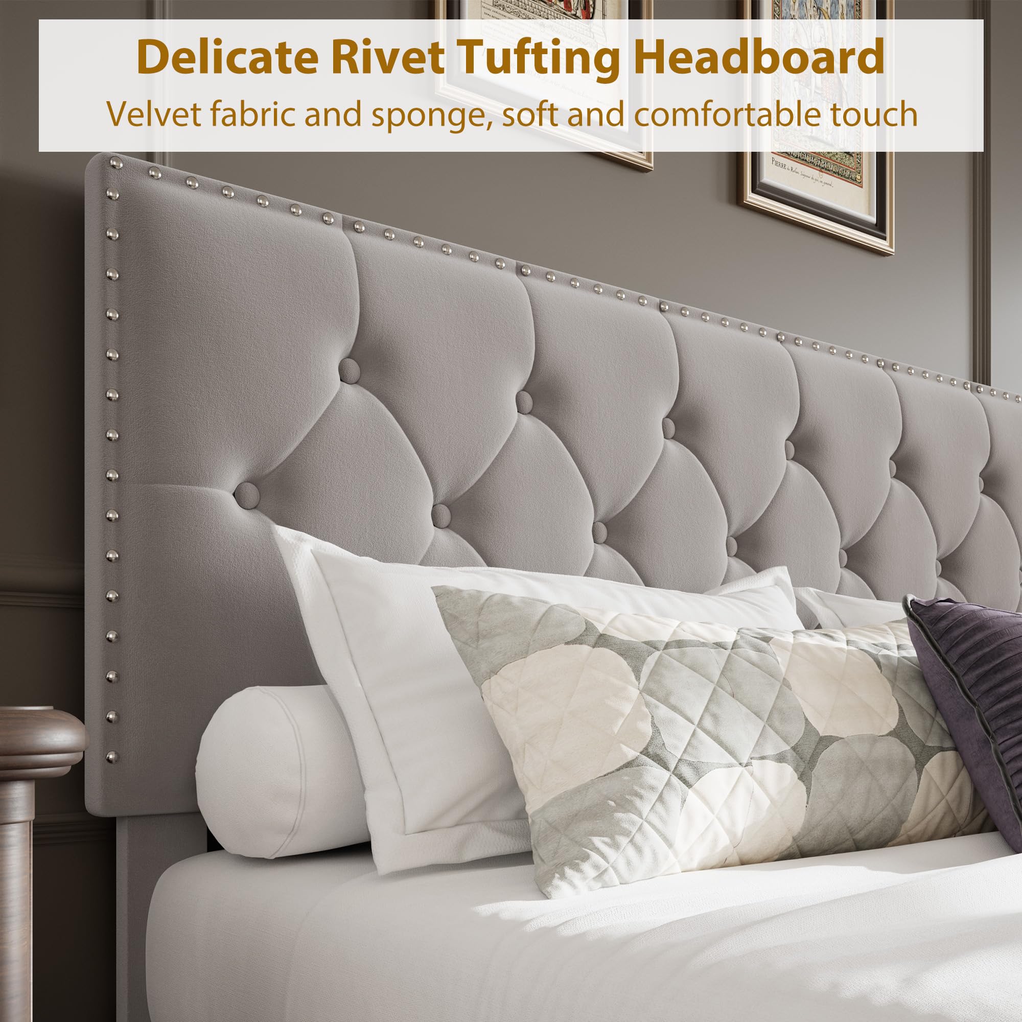 King Size Bed Frame with 2 Sto - King Size Bed Frame With Storage Drawers 评论和价格