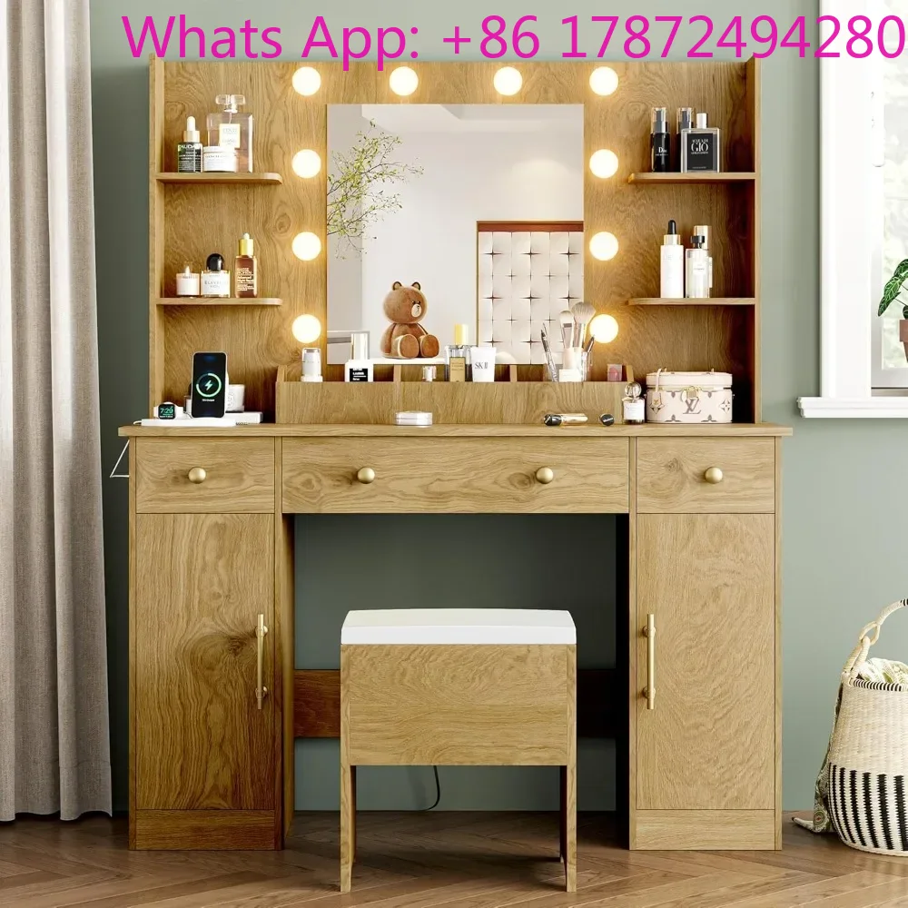 Vanity Desk with Mirror and Li - Dressing Table Vanity With Lighted Mirror 评论和价格