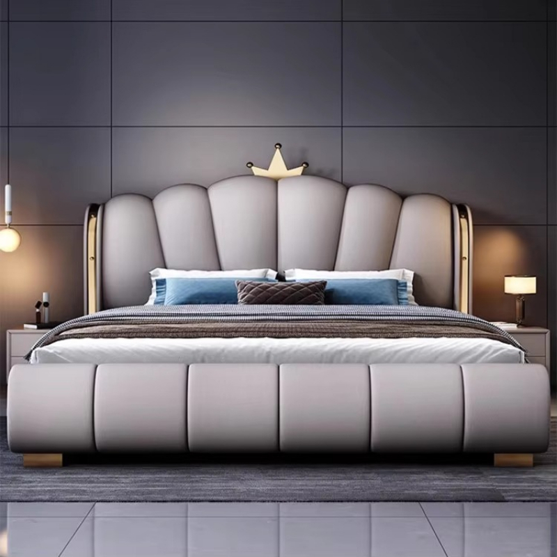 Modern Deluxe Wood Bedroom Fur - King Size Bed Frame With Storage Drawers 评论和价格
