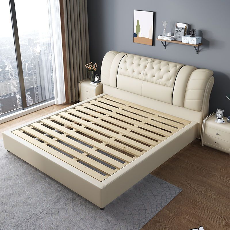 Set Furniture Bedroom Leather  - King Size Bed Frame With Storage Drawers 评论和价格