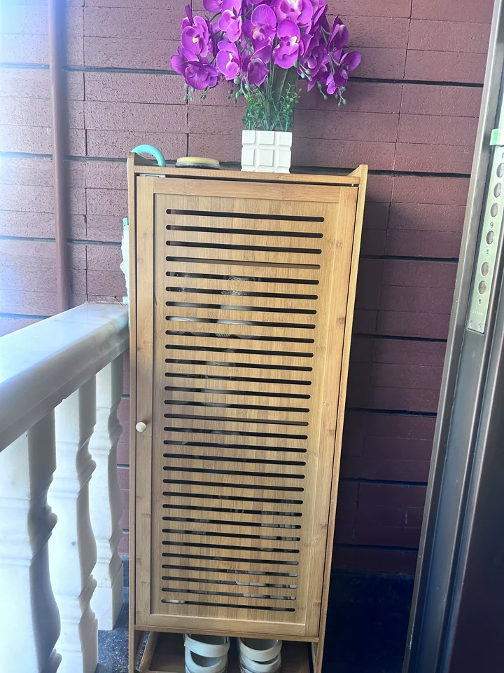 Narrow Small Shoe Rack with Do - Shoe Rack Cabinet Narrow Entryway 评论和价格